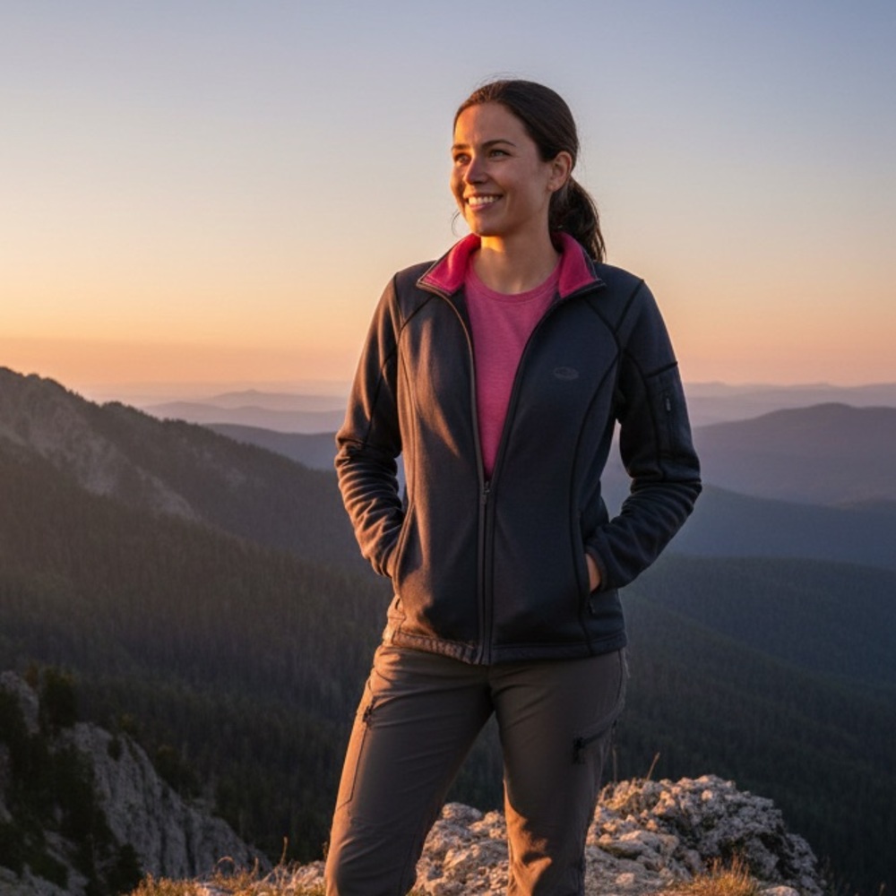 Icebreaker Sz XS Merino Wool Full Zip Dark Grey Outdoor Jacket